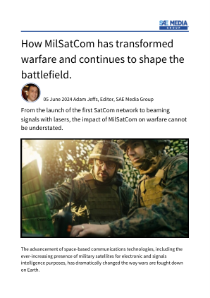 MilSatCom 的未来文章
